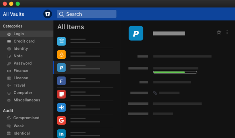 Enpass Dashboard