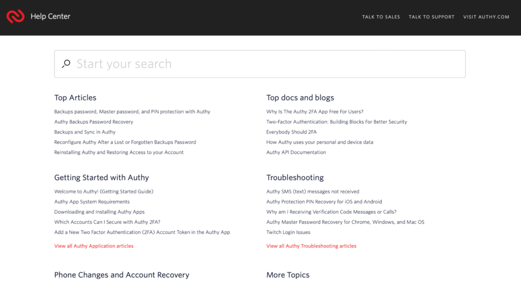 Twilio Authy Help Center