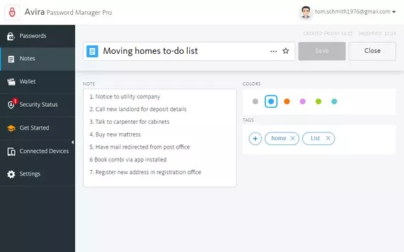 Avira Dashboard