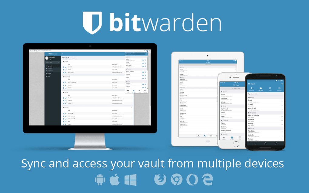 Bitwarden for any devices