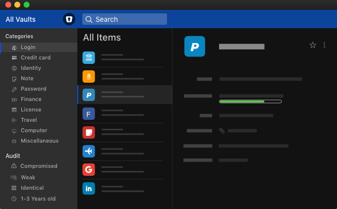 Enpass Dashboard