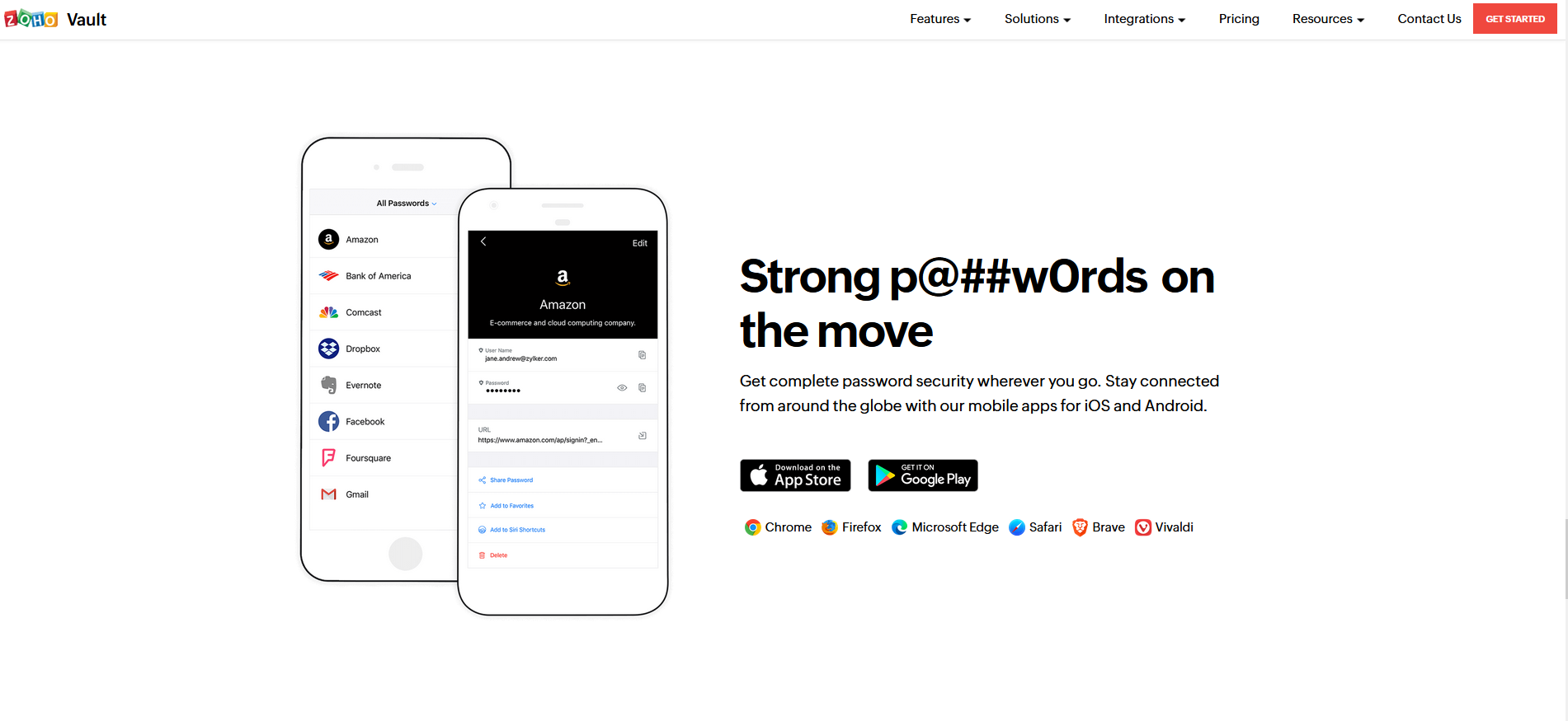 Zoho Voult for iphone