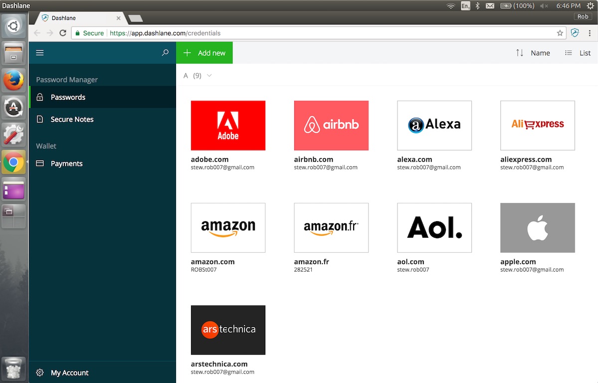 Dashlane for Linux