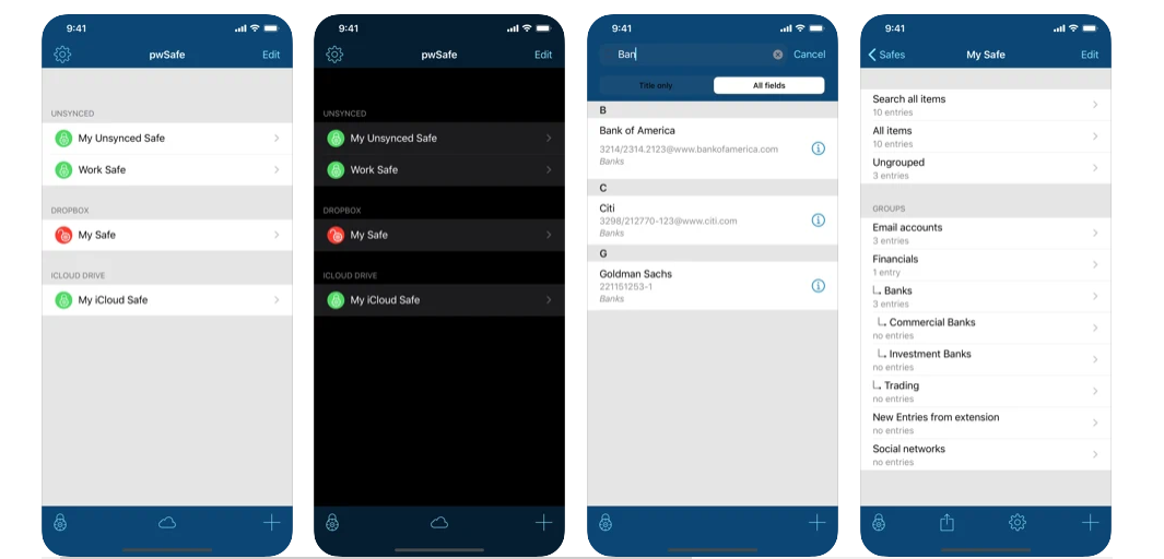 password safe for Iphone