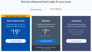 1Password enterprise