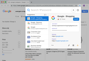 1password Chrome
