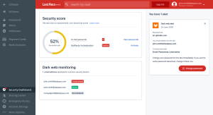 LastPass Dashboard