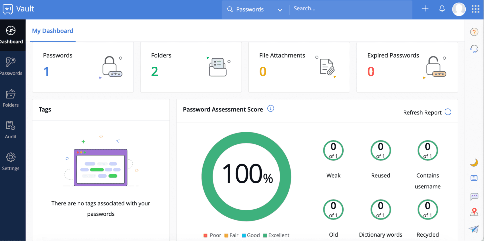 Zoho Vault UX