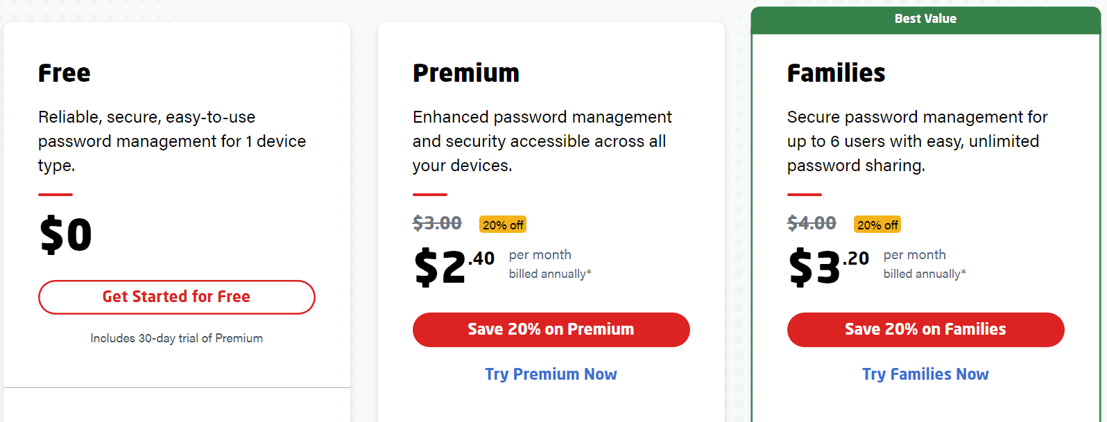 Lastpass pricing