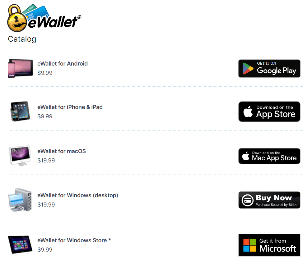 eWallet Plans and Pricing