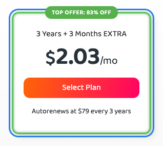Private Internet Access cheap VPN pricing: 3-year plan at $2.03 a month