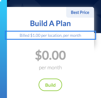 Windscribe cheap VPN pricing: Build A Plan at $1 per location a month